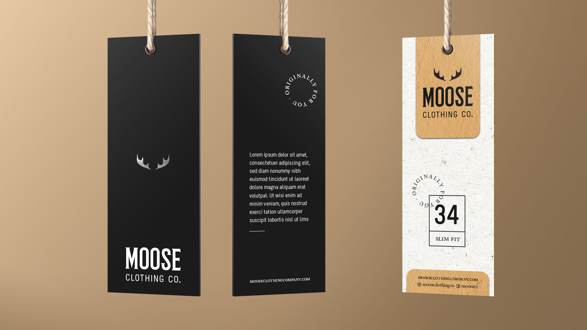 Moose Clothing Co Tags